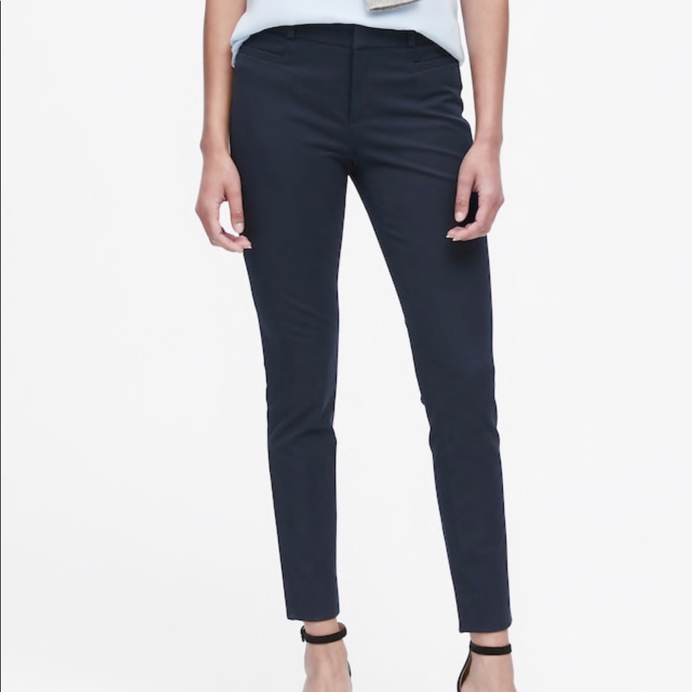 Navy Sloan Skinny Ankle Pants